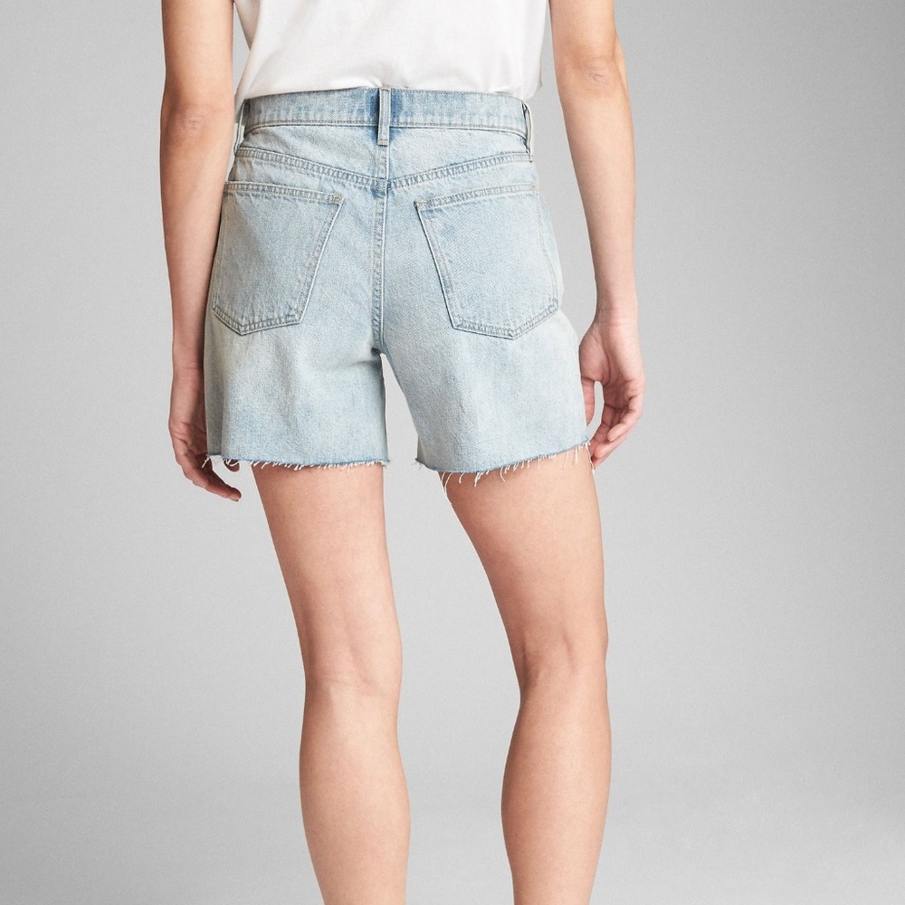 GAP Denim Shorts with Distressed Detail - Picture 3 of 6